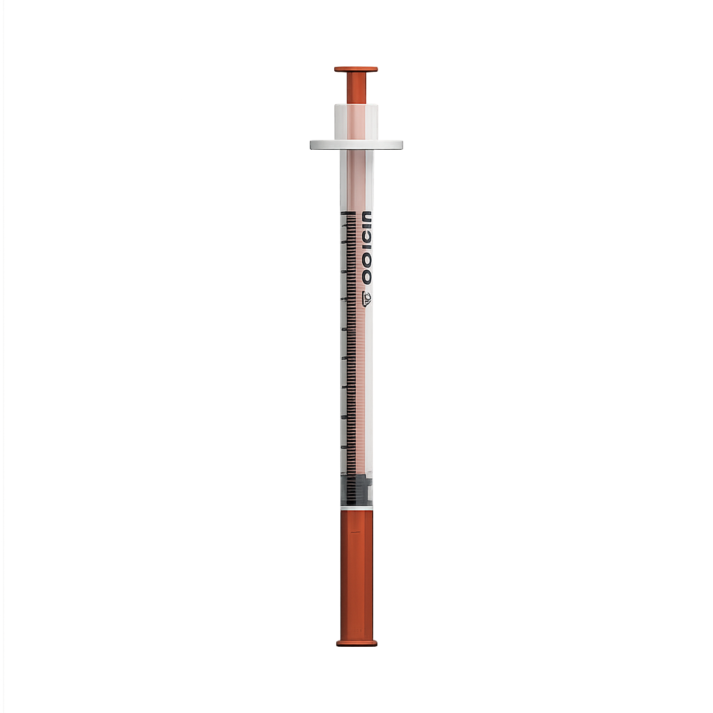Syringe + Needle - 31G, 0.5", 1mL
