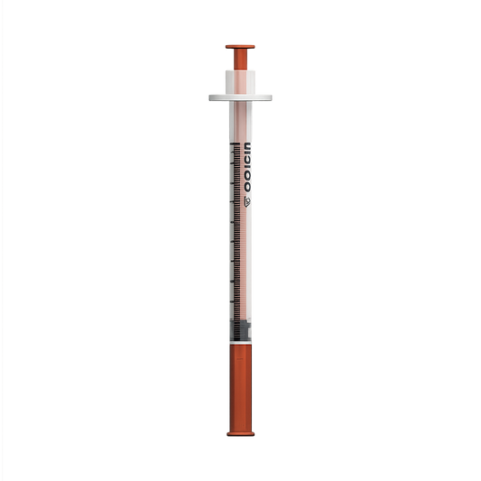 Syringe + Needle - 31G, 0.5", 1mL